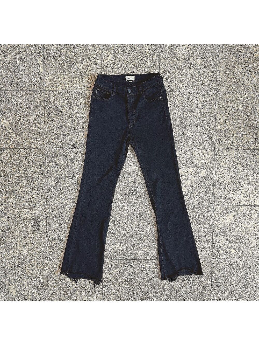 DL1961 Bridget Boot Cut High Rise Instasculpt Jeans Size W 30 L 33 Black Stretch - Picture 2 of 11
